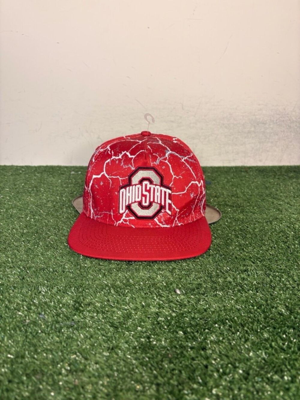 Ohio State Buckeyes hat cap snap back red dyme lyfe lightning shatter mens